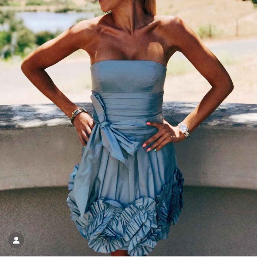 Bcbg dress blue elegant party size 0